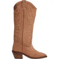 Pepe Jeans för kvinnor. PLS50557 April West bruna läderstövlar (37), Hud, Beige, 5 till 8 cm, Ingen, Casual
