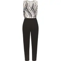LASCANA Jumpsuit beige / kräm / grafit / svart