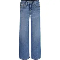 Calvin Klein Jeans - Högt stigande brett ben - Soft Blue - - 16 år (176) - Jeans