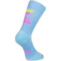 Sporcks Girls Can Do Socks Blue Pink Yellow, Size M