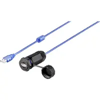 Renkforce USB 2.0 Kabel [1x USB 2.0 A hona - 1x USB 2.0 A hona] Med skyddskåpa