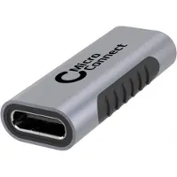 Microconnect - USB-adapter - USB-C (hona) till USB-C (hona) - USB 3.2 Gen 2 - USB-strömförsörjning (100W), 4K60Hz stöd - svart
