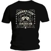 Ginza.se Johnny Cash: Unisex T-Shirt/American Rebel 1 (Black) (Medium)