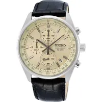 Seiko Chronograph Quartz SSB383 SSB383P1 SSB383P 100M Herrklocka krämig färg