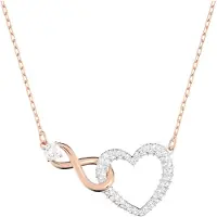 Swarovski Halsband 'Hyperbola' roséguld / silver / transparent