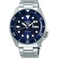 Seiko Klocka - - 5 Sport - Automatisk - Rostfritt stål - Blå urtavla