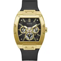 GUESS Analog klocka 'Phoenix' guld / svart