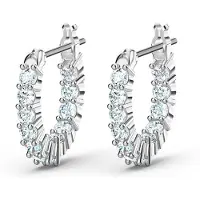 Swarovski Örhängen 'Matrix' silver / transparent