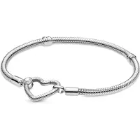 Pandora Moments Heart Closure Snake Chain armband 599539C00-19