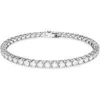 Swarovski Matrix Tennis Rundslipad Armband Damarmband Silver 5648936 Box (Random Color),S white