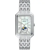 Fossil Analog klocka 'Raquel' silver / off-white