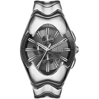 Diesel Analog klocka 'Mercurial' mörkgrå / svart / silver / vit