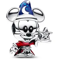 Pandora Disney x Sorcerer Apprentice Mickey Sterling silver Enamel berlock 792954C01
