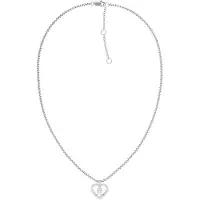 Tommy Hilfiger Stainless Steel TH Monogram Heart Necklace