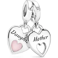 Pandora People charm Mother & Daughter Split Heart 799187C01