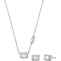 Michael Kors Premium silverfärgat smyckeset MKC1760CZSET