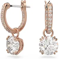 Swarovski Örhängen 'Stilla' roséguld / transparent