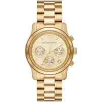 Michael Kors Klocka - - Runway - Guldpläterad rostfritt stål - Klocka med chronograf - 38 mm