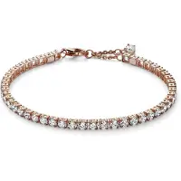 Pandora Timeless Sparkling Tennis 14k Rose gold-plated armband 581469C01-20