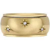 Fossil Ring 'Sadie' guld / transparent