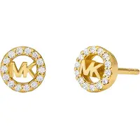Michael Kors Premium 14K guldpläterade MK silverörhängen MKC1727CZ710