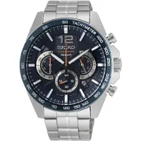 Seiko Sportklocka - - Kronograf - Rostfritt Stål - Vattentät 100m - Kvarts