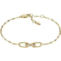 Fossil Armband guld / transparent