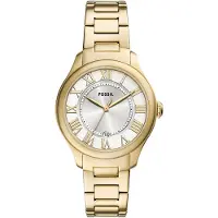 Fossil Analog klocka 'Gilmore' guld / pärlvit