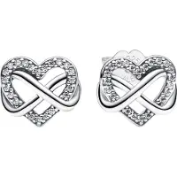 Pandora Moments Sparkling Infinity Heart örhängen 292667C01