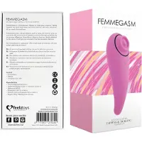 Feelztoys - klitorisstimulator vibrator 2i1 uppladdningsbar silikon rosa