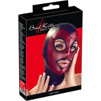 Bad Kitty - munmask - glänsande röd - S-L