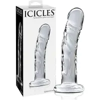 Icicles No. 62 - dildo med penisform - glas - transparent