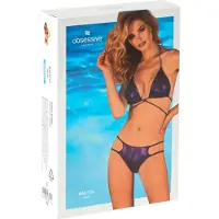 Obsessive Balitta - Glänsande, Halterneck Bikini (Lila) - M