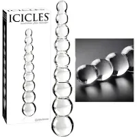 Icicles No. 2 - glaskulformad dildo - transparent