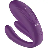 Mrow - parvibrator med 3 motorer - uppladdningsbar vattentät - lila
