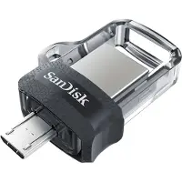 SanDisk Ultra Dual Drive m3.0 USB-minne Mobil/Tablet Flerfärgad 256 GB USB 3.2 Gen 1