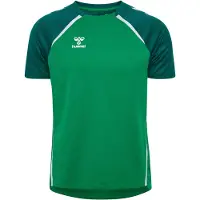 Hummel Tränings T-Shirt hmlLEAD 2.0 - Grön/Grön/Vit, storlek Large