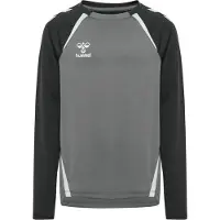 Hummel Sport sweatshirt 'Lead 2.0' grå / mörkgrå / vit
