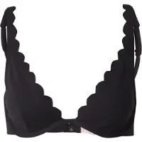 Hunkemoller Bikiniöverdel 'Scallop' svart