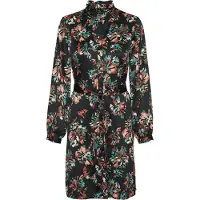 Vero Moda Kortklänningar VMCANA L/S ABK SHIRT DRESS WVN BTQ kvinnor - Svart - EU S