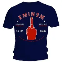 Ginza.se Eminem: Unisex T-Shirt/Detroit Finger (Navy Blue) (X-Large)