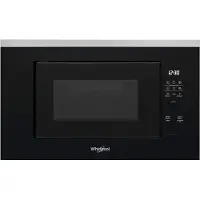 Whirlpool WMF250G, Inbyggd, Grillmikrovågsugn, 25 l, 900 W, Inbyggd display, LCD