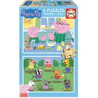 You do it Pussel - EDUCA - Peppa Pig - 2 x 25 bitar - Pedagogiskt pussel - Flerfärgad