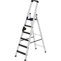 Günzburger Steigtechnik 42706 Aluminium Klappstege med trappsteg Arbetshöjd (max.): 3.5 m 9.7 kg