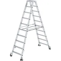 MUNK Günzburger Steigtechnik 41220 Aluminium Klappstege med trappsteg Arbetshöjd (max.): 4 m 18 kg