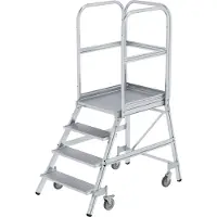 MUNK Günzburger Steigtechnik 50104 Aluminium Plattformsstege Arbetshöjd (max.): 3 m Silver 32 kg
