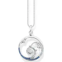 Thomas Sabo wave with blue stones halsband KE2143-644-1-L45V