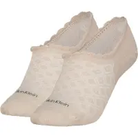 Calvin Klein Footie High Cut Diamond Open Work Strumpor 2 Par