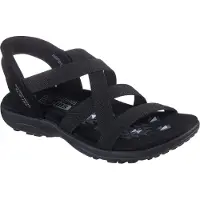 SKECHERS för kvinnor. 163460 Sandaler Reggae Slim - Stretch Flex svart (38), Karta, Ingen, Casual