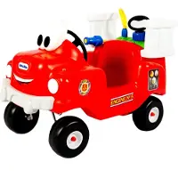 Little Tikes Spray & Rescue Fire Truck, 1,5 År, 4 hjul, Plast, Svart, Röd, Vit
